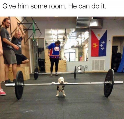 Give him some room. He can do it.