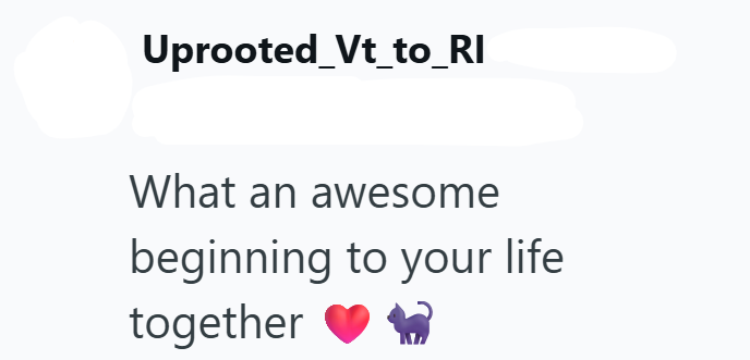Uprooted_Vt_to_RI What an awesome beginning to your life together