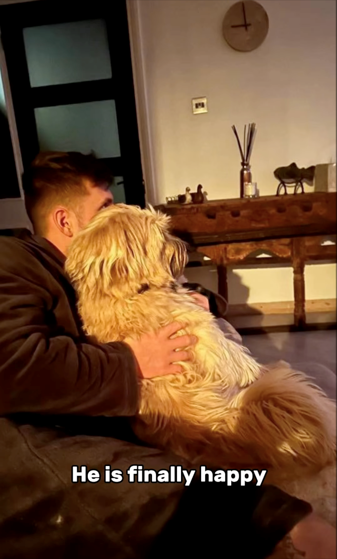 He is finally happy
