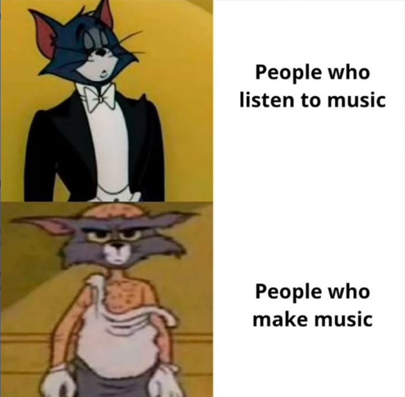 People who listen to music People who make music