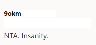 9okm NTA. Insanity.
