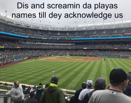 Dis and screamin da playas names till dey acknowledge us