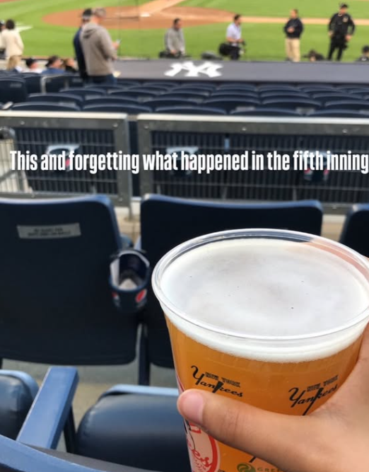 This and forgetting what happened in the fifth inning Yankee C