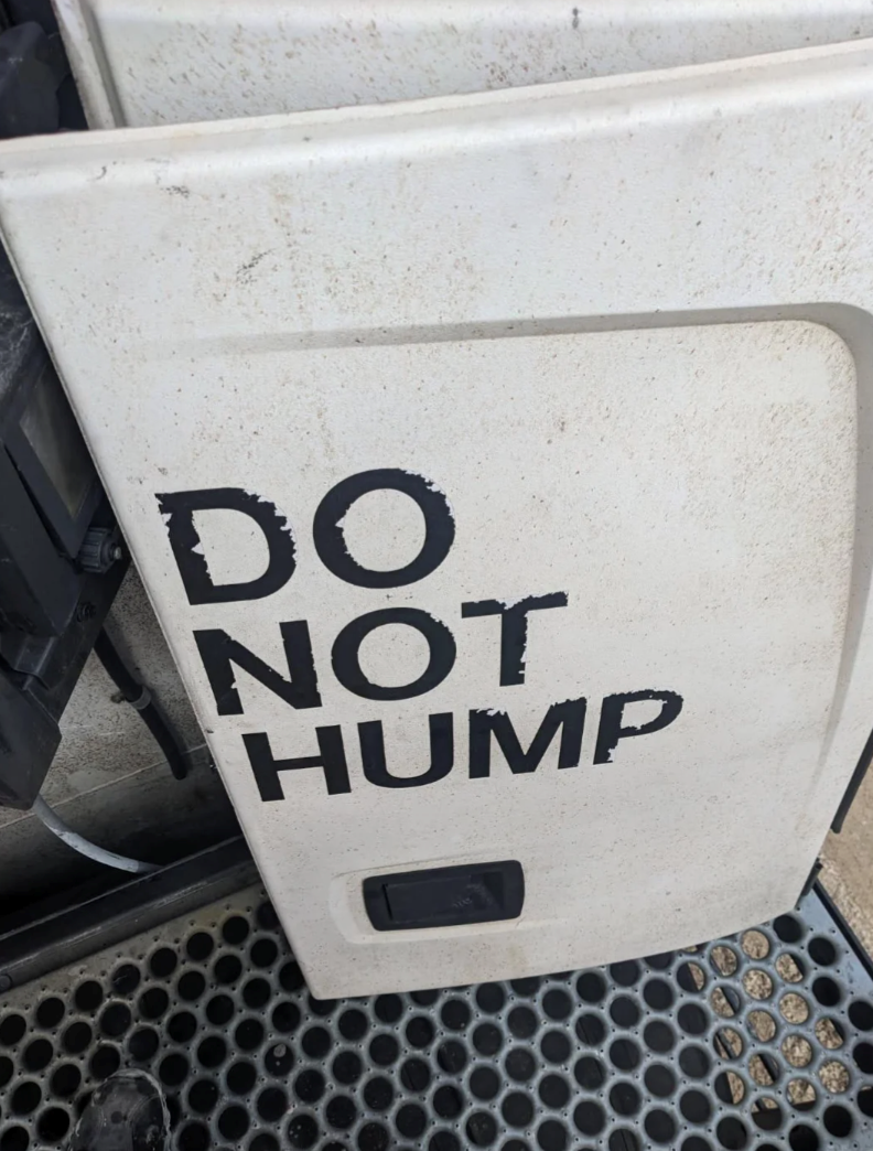 DO NOT HUMP