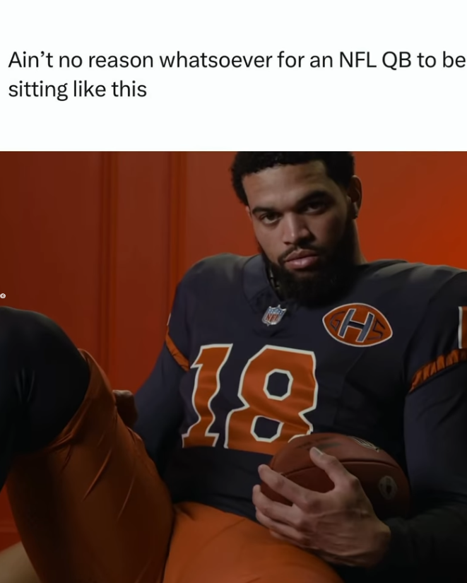 Ain't no reason whatsoever for an NFL QB to be sitting like this 18 H