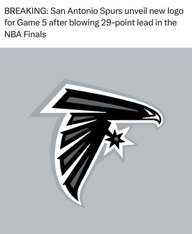 BREAKING: San Antonio Spurs unveil new logo for Game 5 after blowing 29-point lead in the NBA Finals