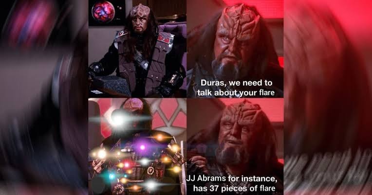 Duras, we need to talk about your flare 0 JJ Abrams for instance, has 37 pieces of flare