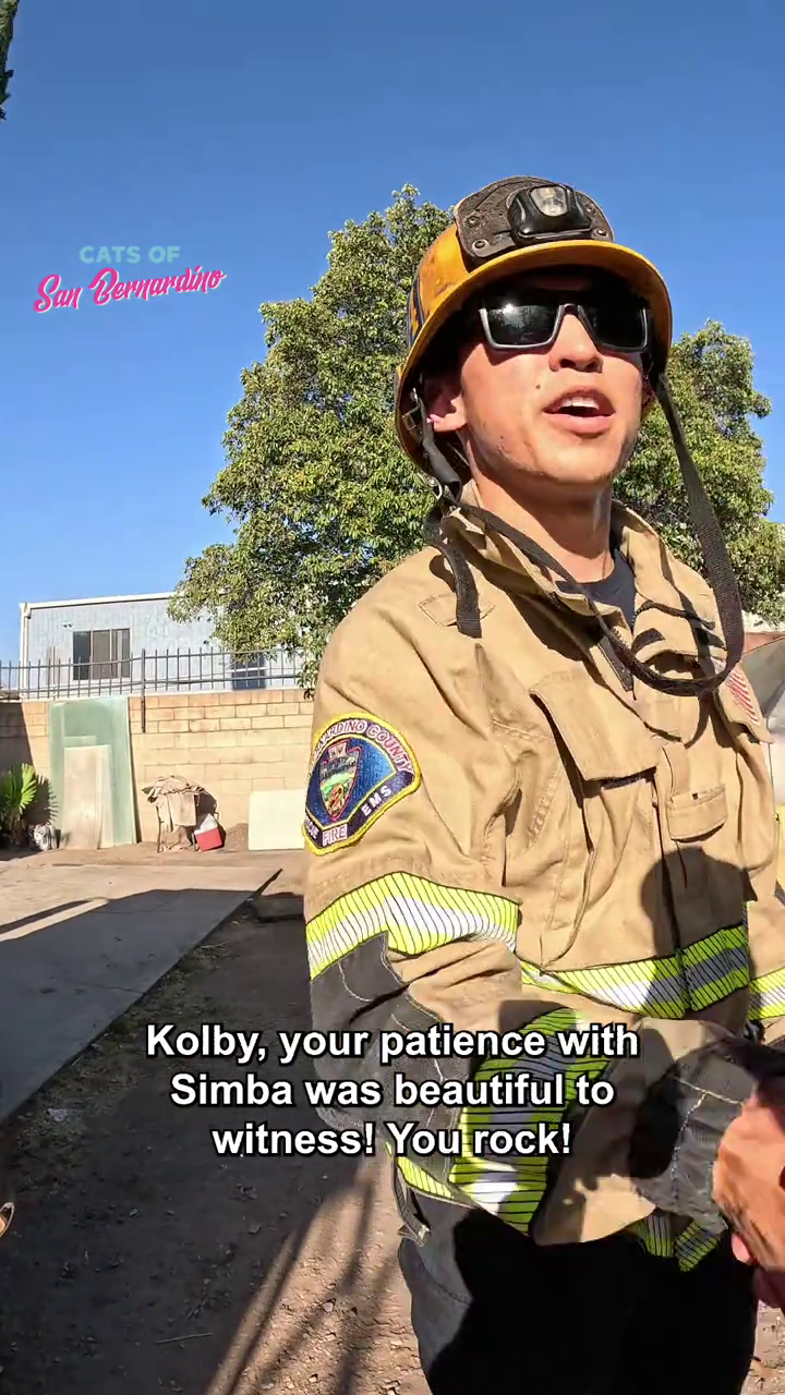 CATS OF San Bernarding ARDING COUNTY FIRE EMS Kolby, your patience with Simba was beautiful to witness! You rock!