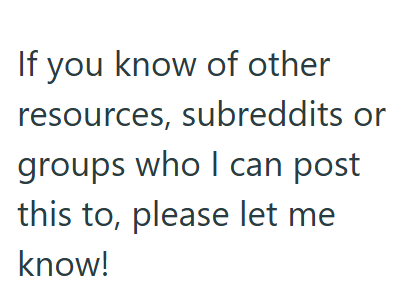 If you know of other resources, subreddits or groups who I can post this to, please let me know!