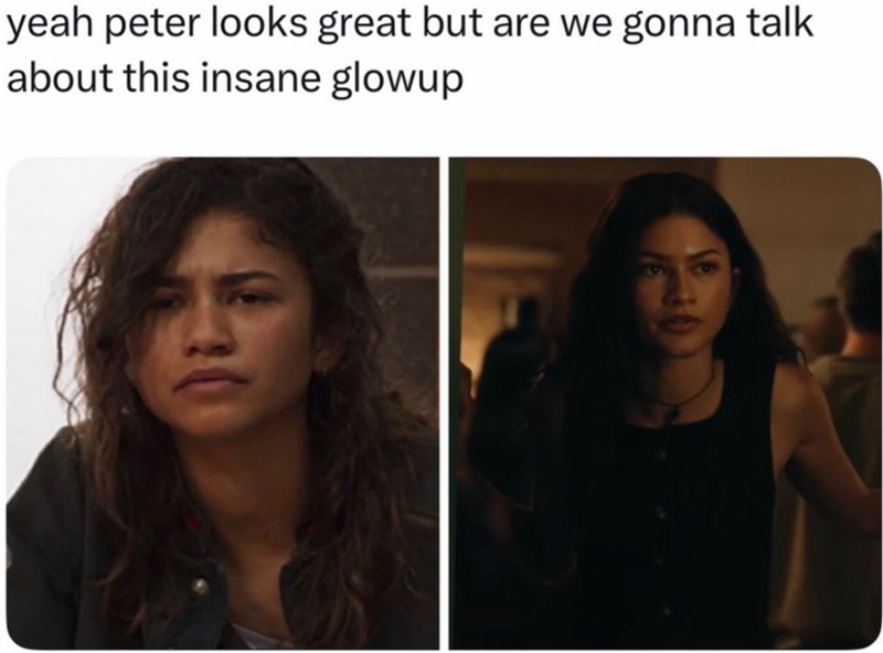 yeah peter looks great but are we gonna talk about this insane glowup