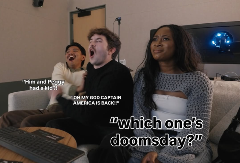 "Him and Peggy had a kid?! "OH MY GOD CAPTAIN AMERICA IS BACK!!" "which one's doomsday?"
