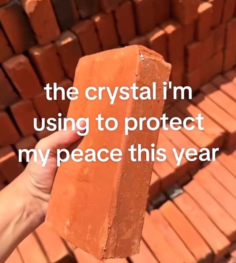 the crystal i'm using to protect my peace this year