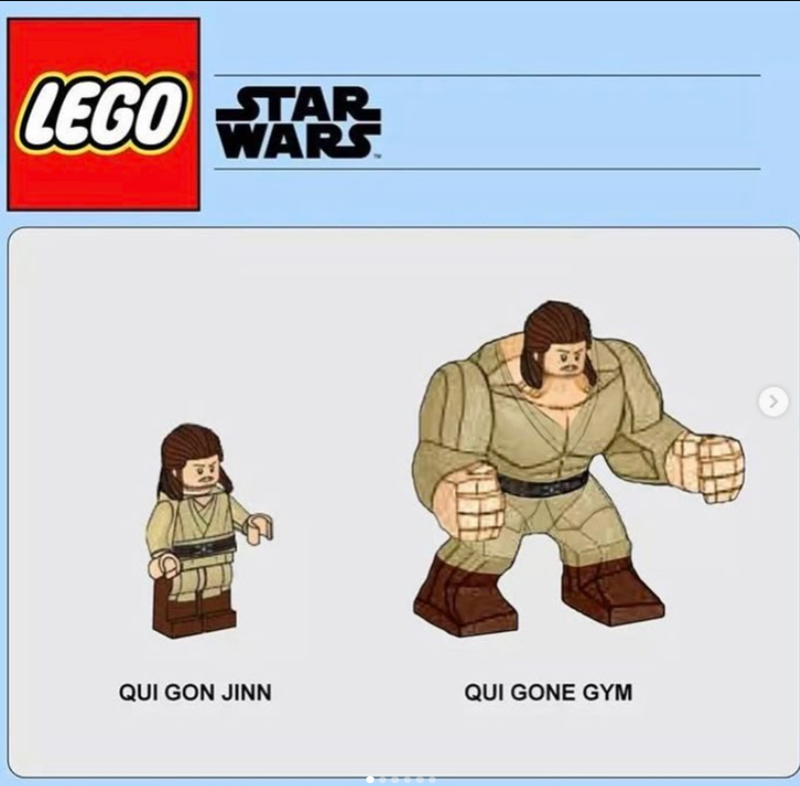 LEGO STAR WARS QUI GON JINN QUI GONE GYM