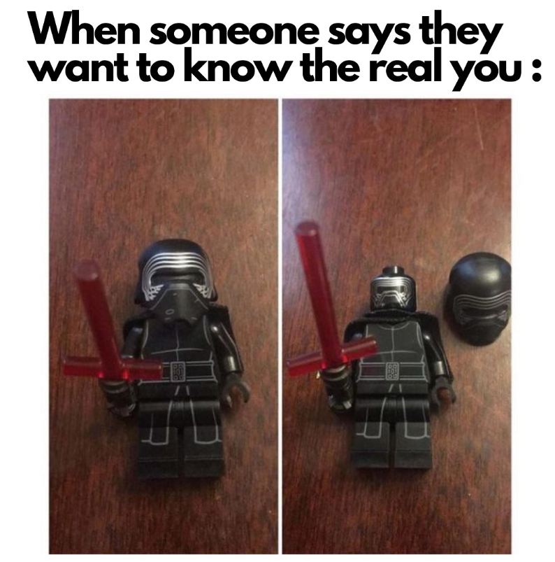 When someone says they want to know the real you: