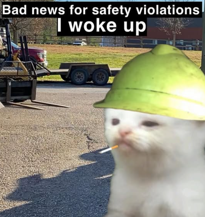 Bad news for safety violations I woke up