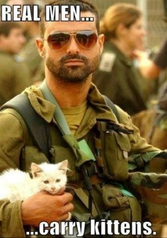 REAL MEN... ...carry kittens.
