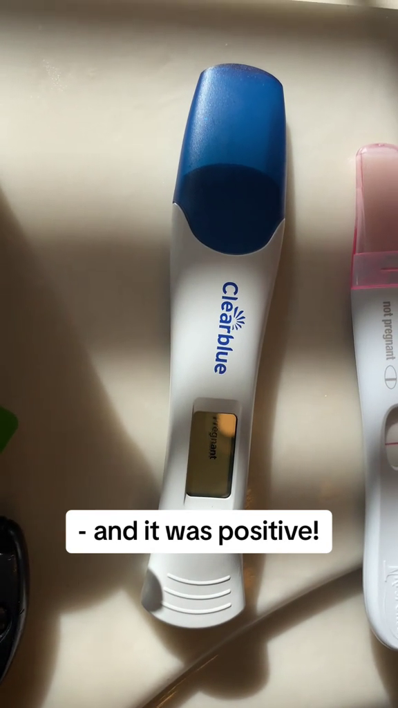 not pregnant CD Clearblue - and it was positive!