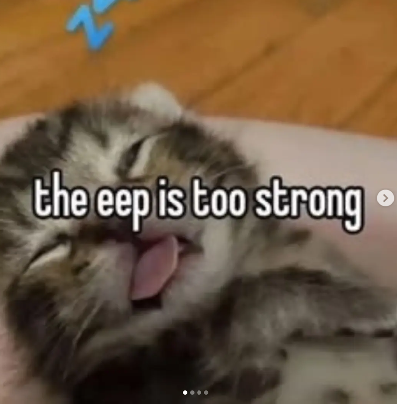 the eep is too strong >