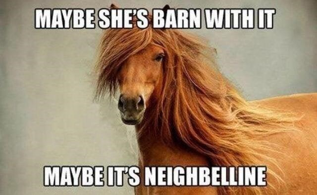 MAYBE SHE'S BARN WITH IT MAYBE IT'S NEIGHBELLINE