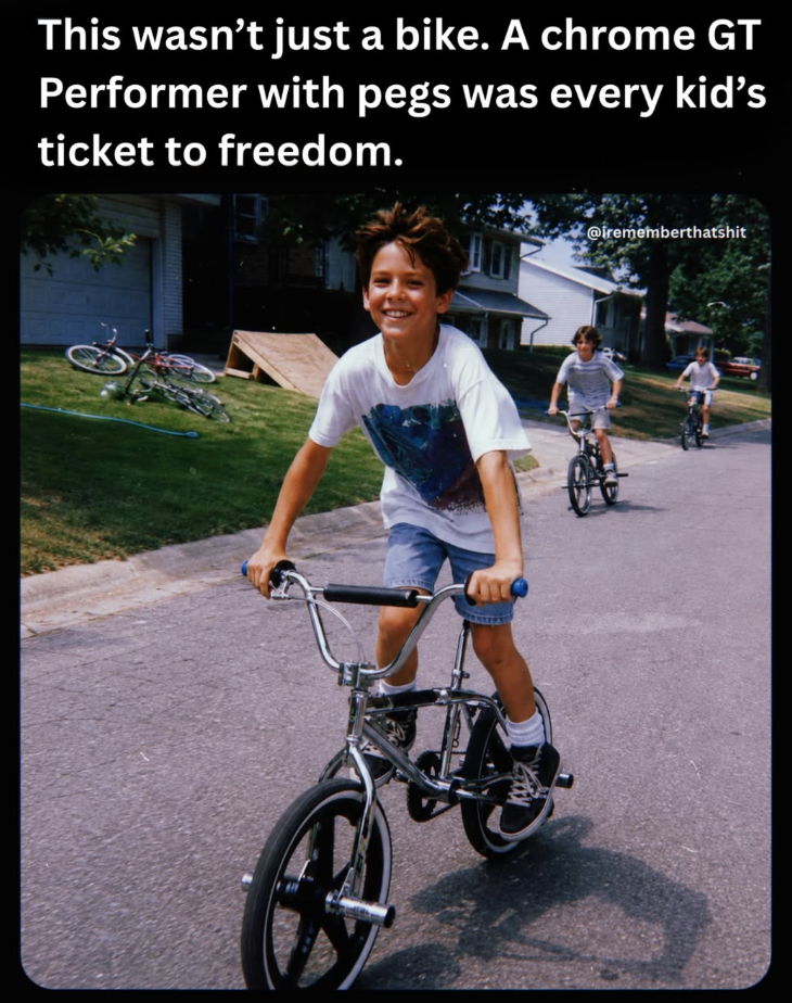 This wasn't just a bike. A chrome GT Performer with pegs was every kid's ticket to freedom. @irememberthatshit