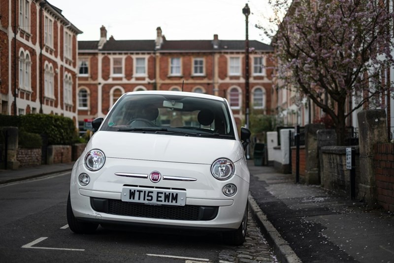 A Fiat 500, like the car in the story.