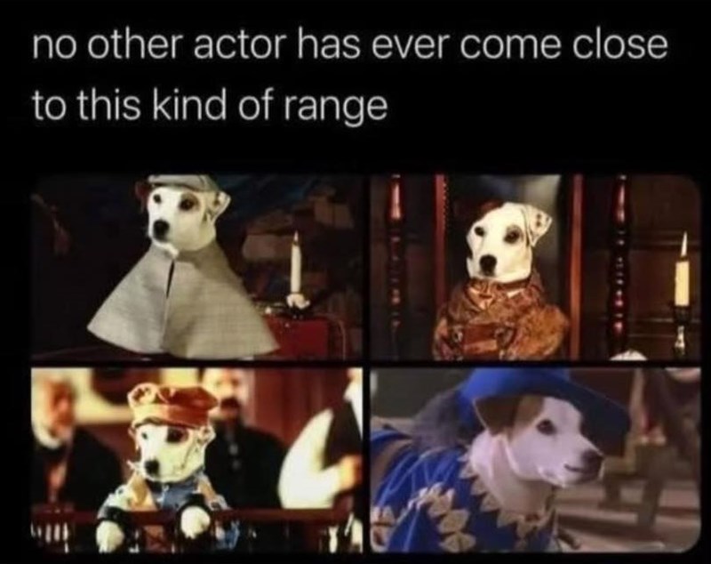 no other actor has ever come close to this kind of range