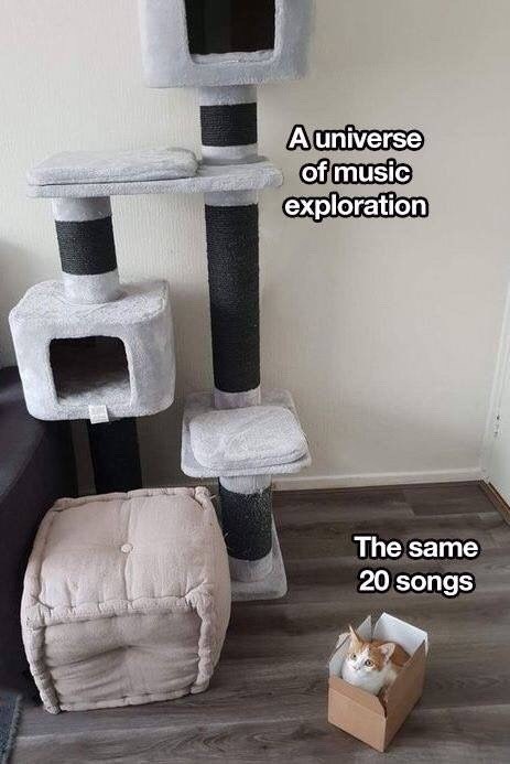 A universe of music exploration The same 20 songs