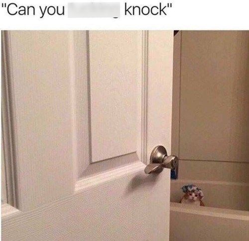 "Can you knock"