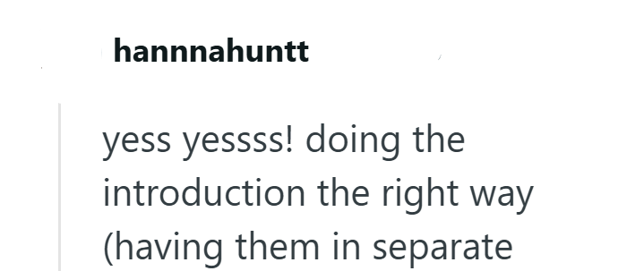 hannnahuntt yess yessss! doing the introduction the right way (having them in separate