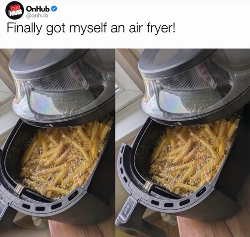 ON OnHub >> HUB @onhub Finally got myself an air fryer!