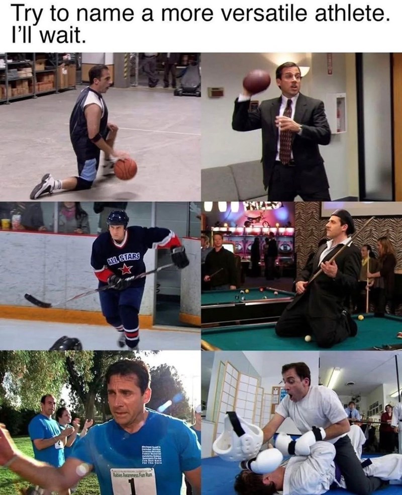 Try to name a more versatile athlete. I'll wait. ALL STARS Rabies Awareness Fun Run