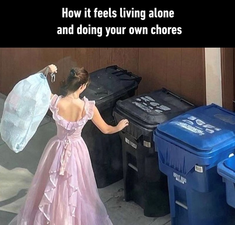 How it feels living alone and doing your own chores ท 111953 ர