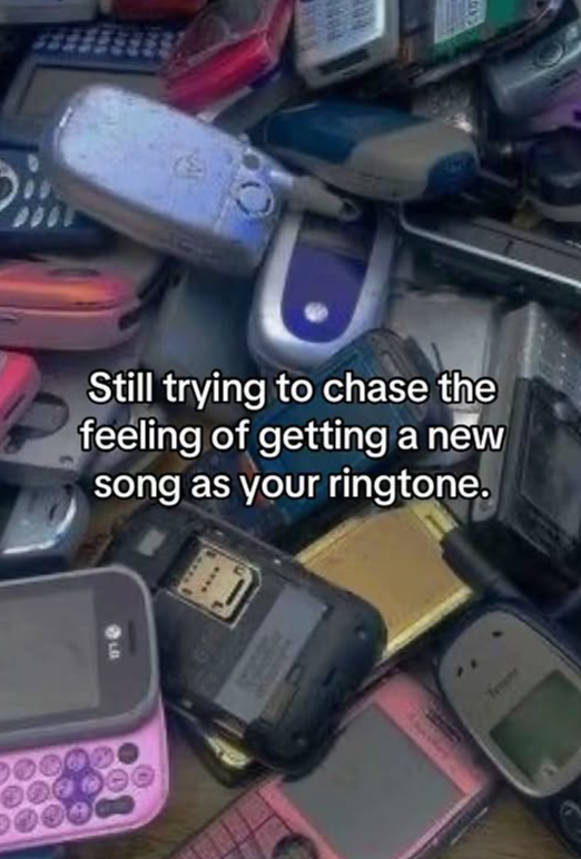 1404 Still trying to chase the feeling of getting a new song as your ringtone.