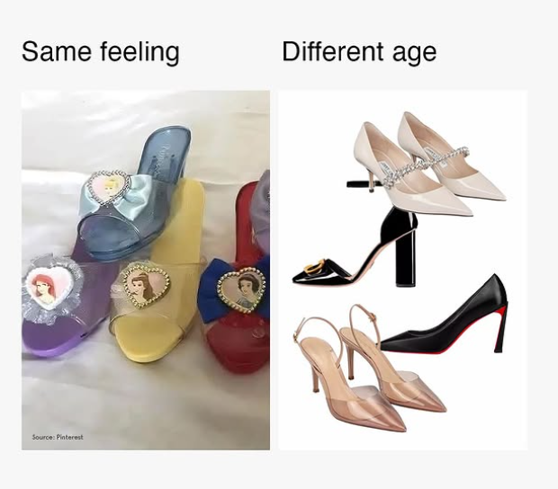 Same feeling Different age Source: Pinterest