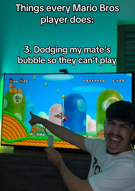 Things every Mario Bros player does: 3. Dodging my mate's bubble so they can't play 3x60 4000 08359470 +426