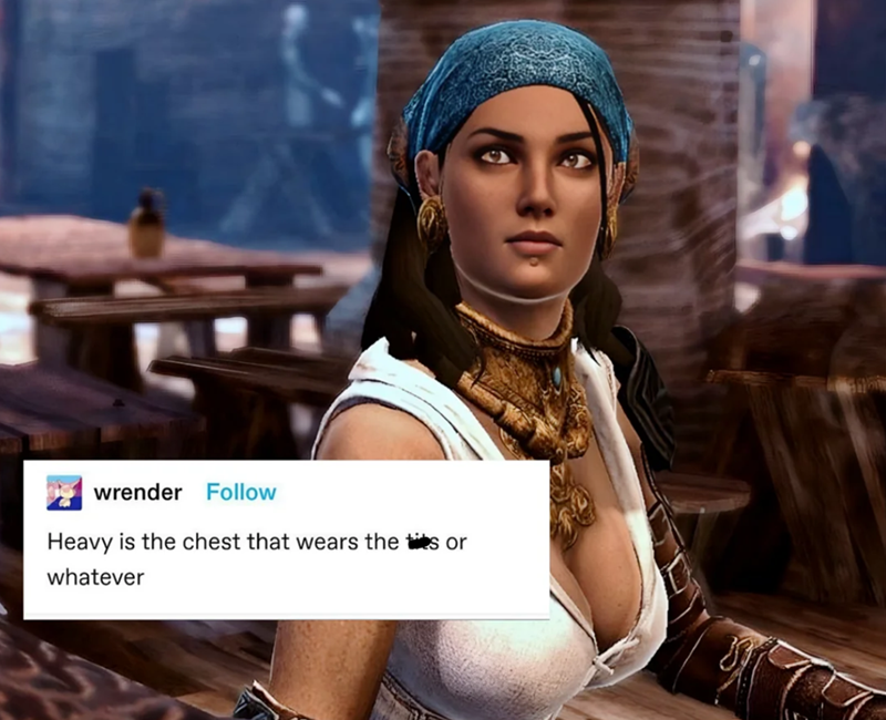 wrender Follow Heavy is the chest that wears the sor whatever