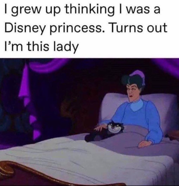 I grew up thinking I was a Disney princess. Turns out I'm this lady