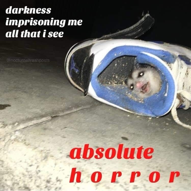 darkness imprisoning me all that i see @nocturnaltrashposts absolute horror