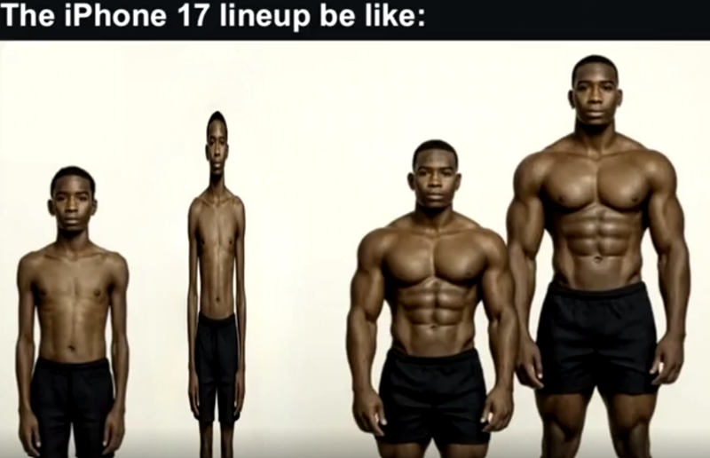 The iPhone 17 lineup be like: