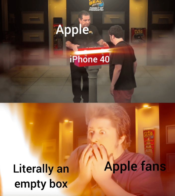 Apple SEAL FAMILY OF PRODUCTS! iPhone 40 FLEX TAP FLEX GLUB Literally an empty box Apple fans