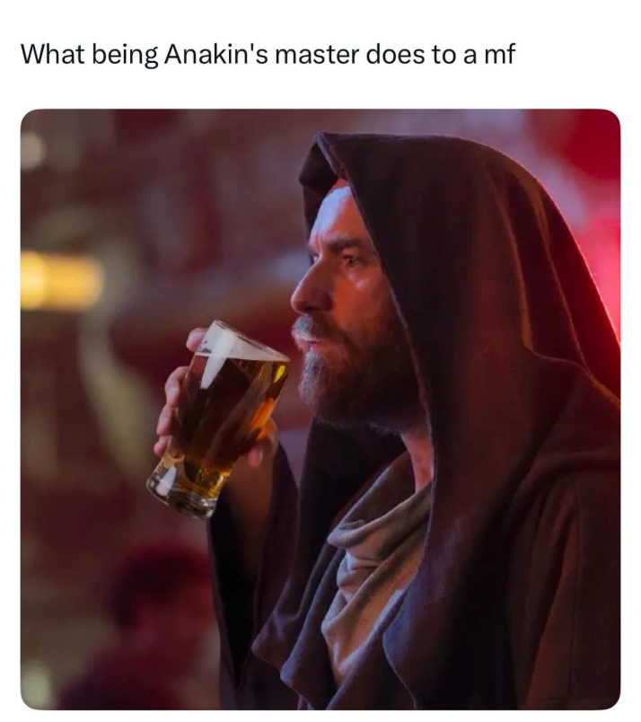 What being Anakin's master does to a mf