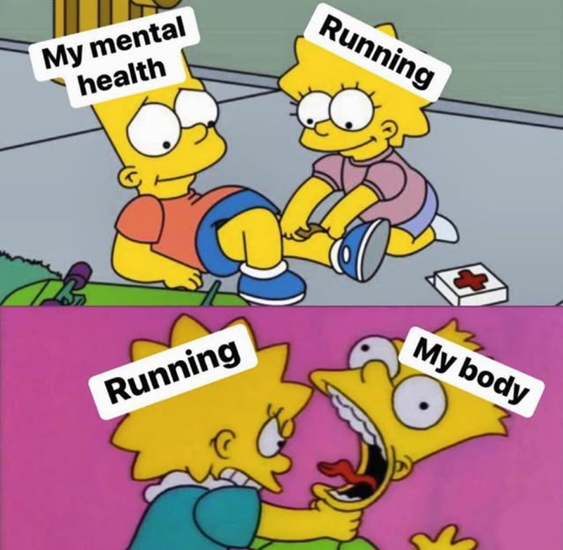 My mental health Running Running My body