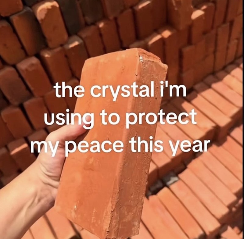 the crystal i'm using to protect my peace this year