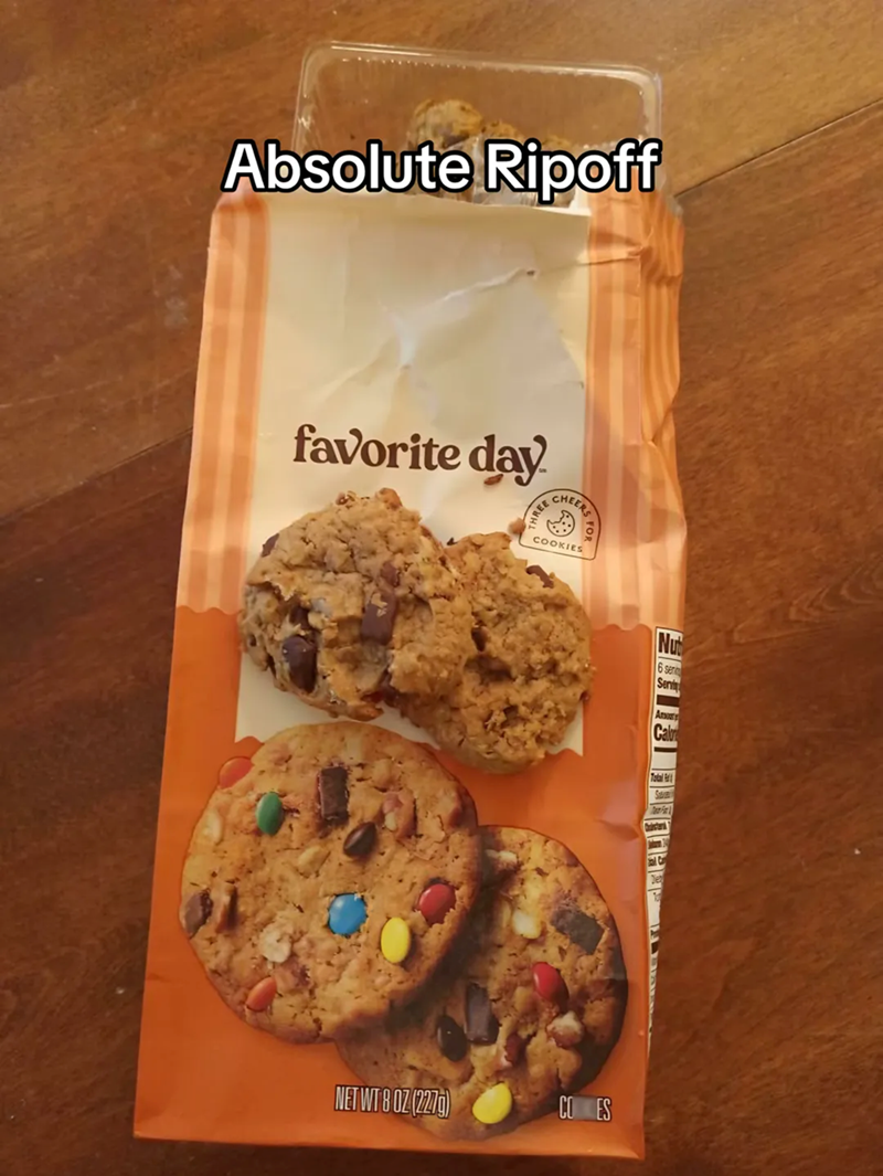Absolute Ripoff favorite day THREE CHEERS COOKIES NET WT 8 OZ (227g) COMES Nut 6 ser Seni Am Cal Total B