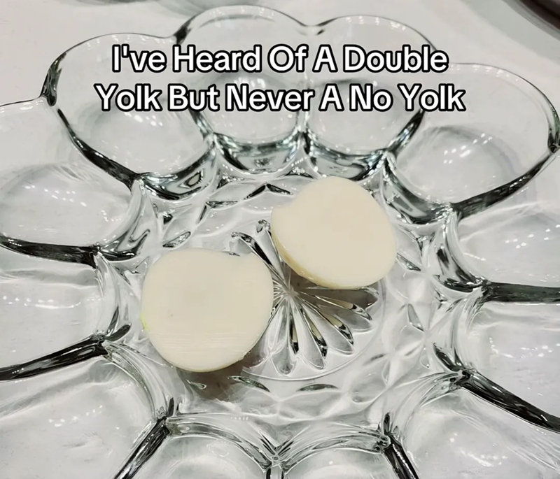 I've Heard Of A Double Yolk But Never A No Yolk