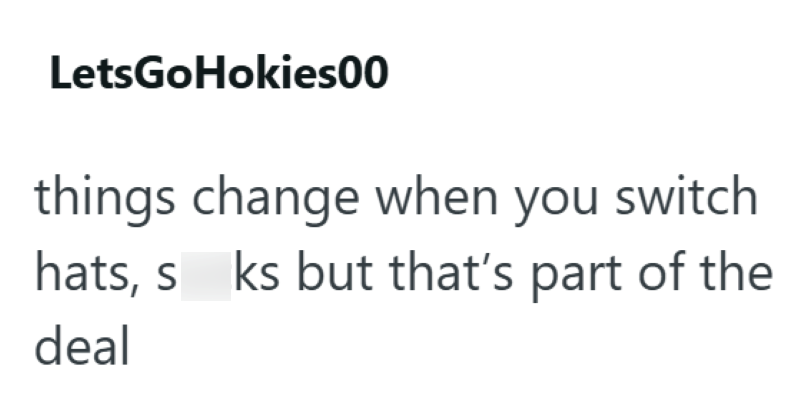 LetsGoHokies00 things change when you switch hats, s ks but that's part of the deal