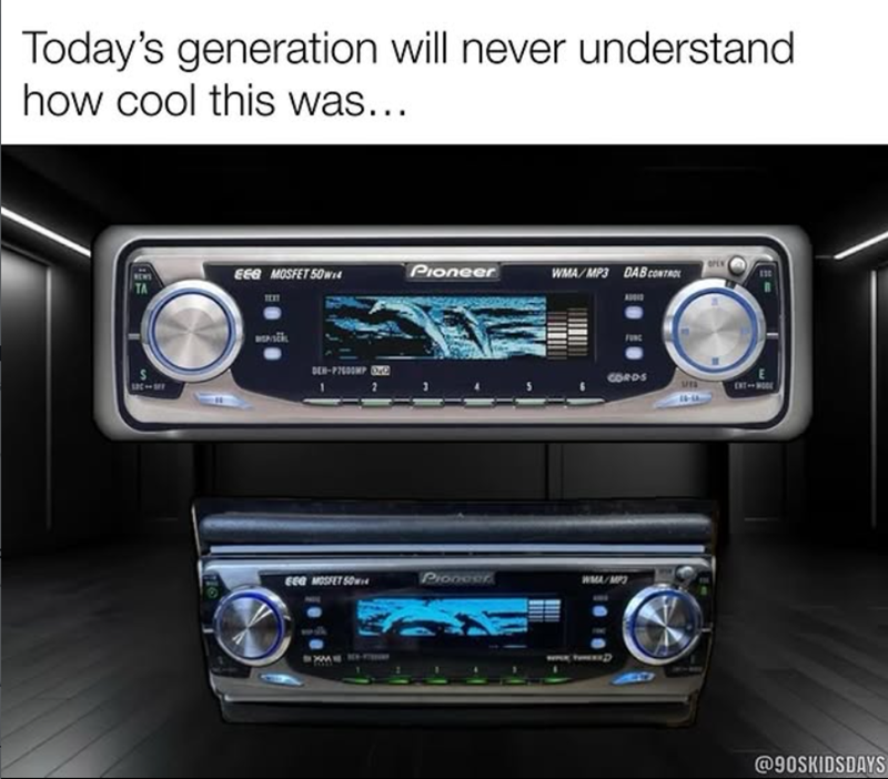 Today's generation will never understand how cool this was... OPEN EEG MOSFET 50W14 Pioneer WMA/MP3 DAB CONTROL 130 DEH-P7600MP C FUNC CORDS S 16-64 EGG MOSFET 50 Pioneer WMA/MP3 @90SKIDSDAYS