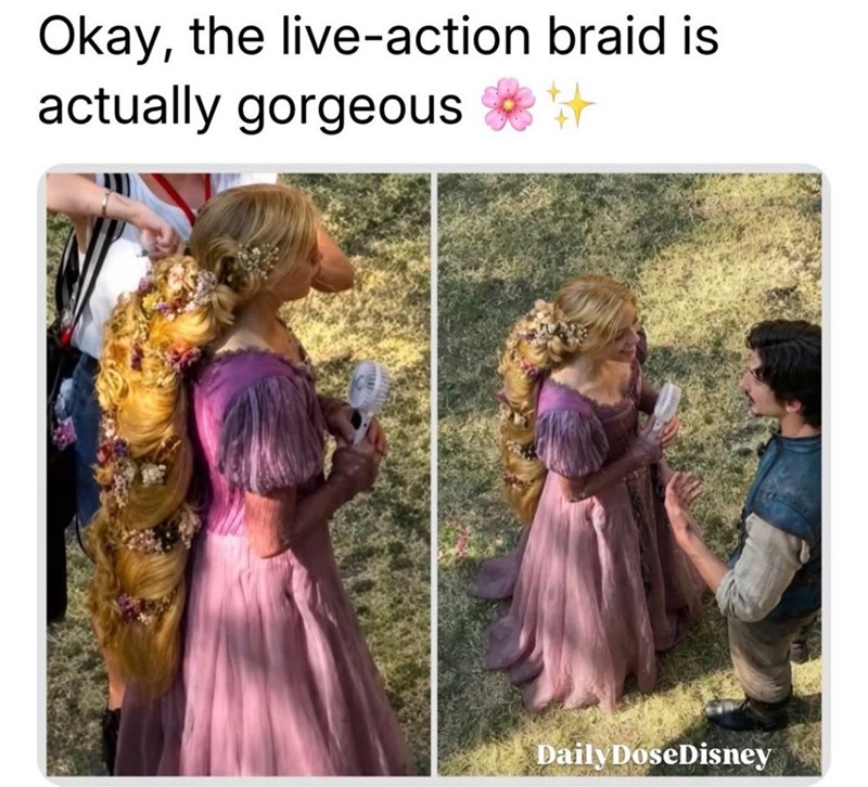 Okay, the live-action braid is actually gorgeous Daily DoseDisney