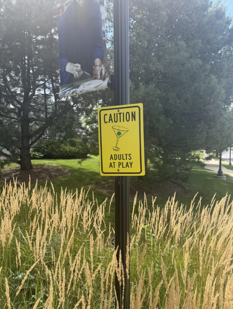 CAUTION ADULTS AT PLAY