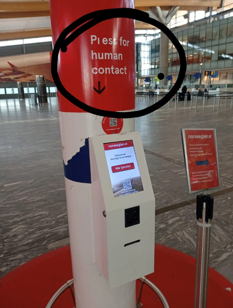 Press for human contact norwegianx Velkommen Vennligst ta st ta en kalapp Alle tjenster norwegianx Chesh-in For bonding and Checked in n